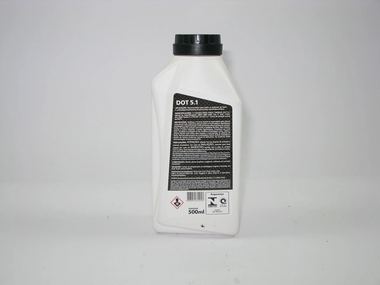 FLUIDO P/FREIO 500ML DOT-5.1 - TIRRENO - COR AMBAR