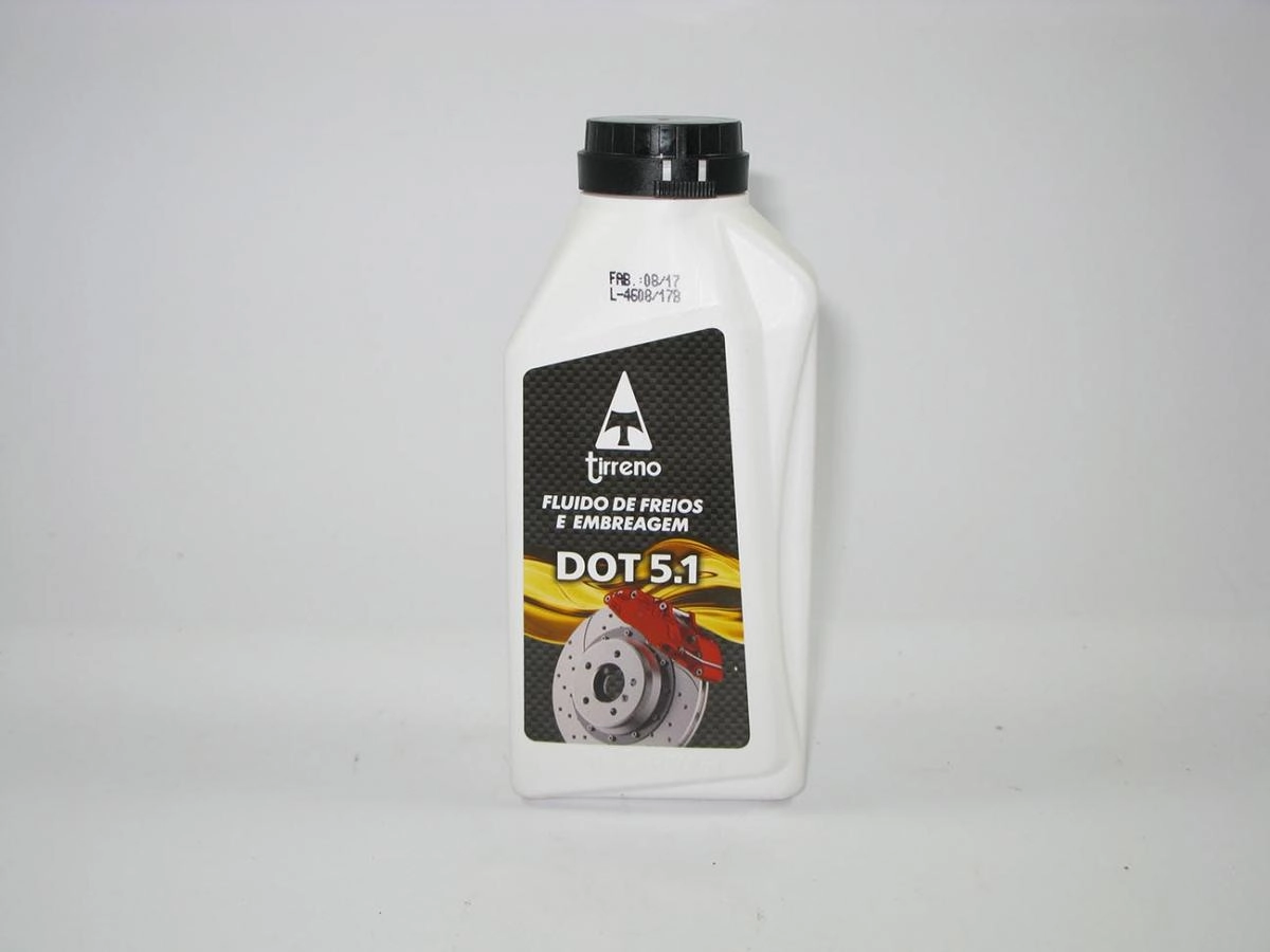 FLUIDO P/FREIO 500ML DOT-5.1 - TIRRENO - COR AMBAR