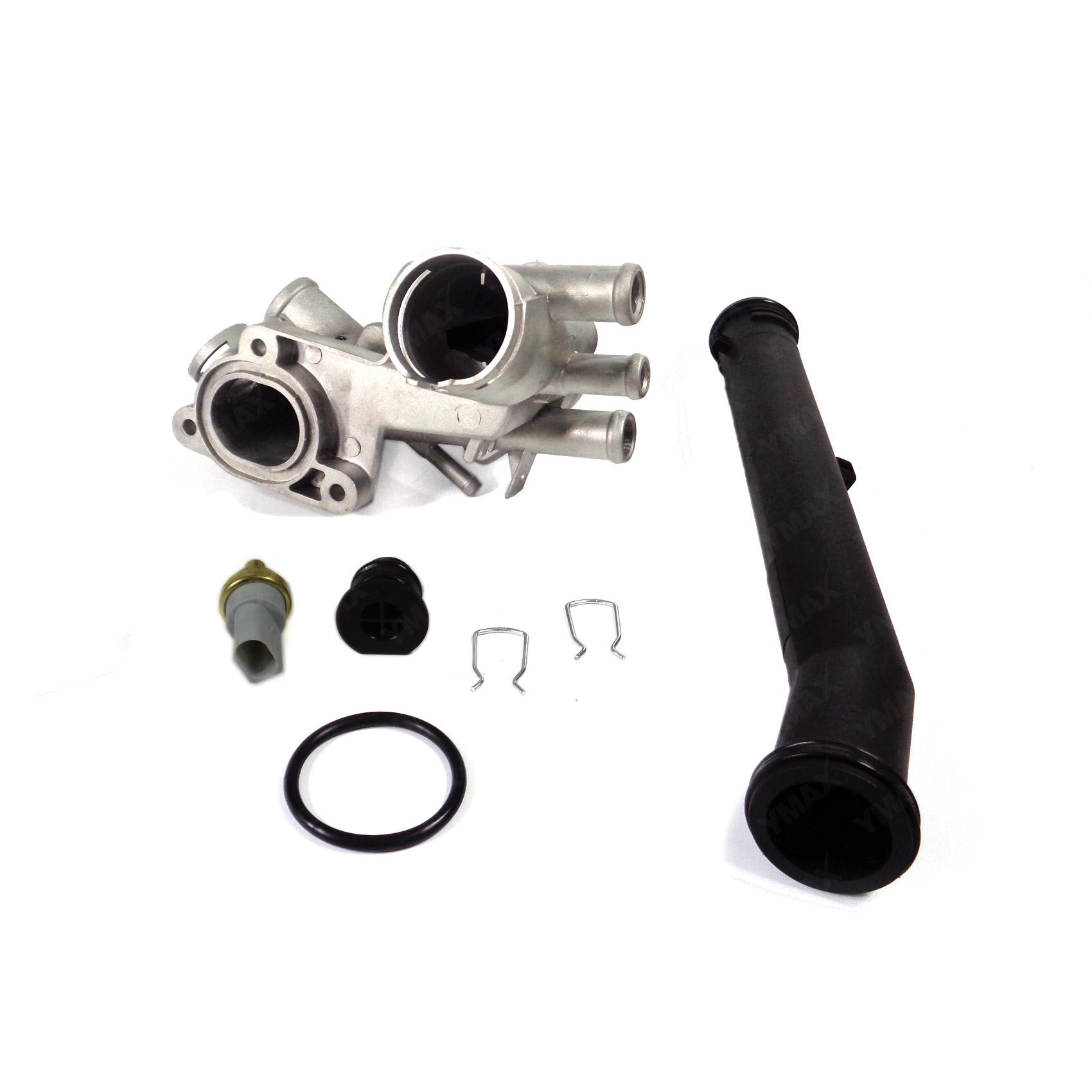 KIT CARCACA COM VALVULA TERMOSTÁTICA/TUBO ALUMÍNIO VW GOL POWER 02/ - FOX/POLO/GOLF 02/ - NOVO GOL/
