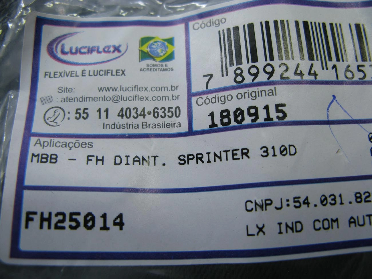 FLEXÍVEL FREIO DIANTEIRO 415MM MB SPRINTER 310D