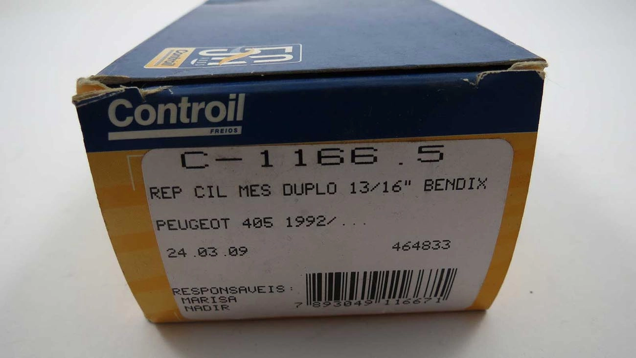 REPARO CILINDRO MESTRE DUPLO 20.63MM PEUGEOT 405 92/99 13/16