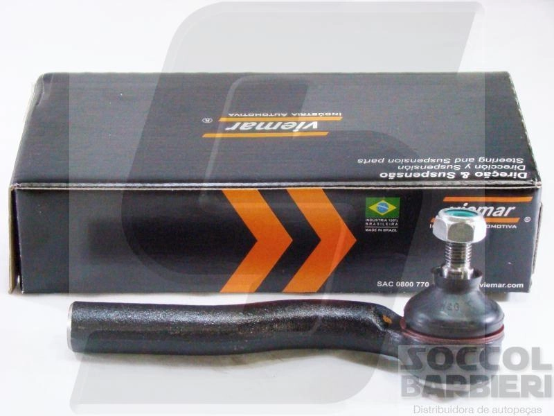 TERMINAL DIREÇÃO LADO ESQUERDO ROSCA GROSSA M14X2 FIAT NOVO UNO/PALIO/SIENA/STRADA 10/ FIORINO 14/