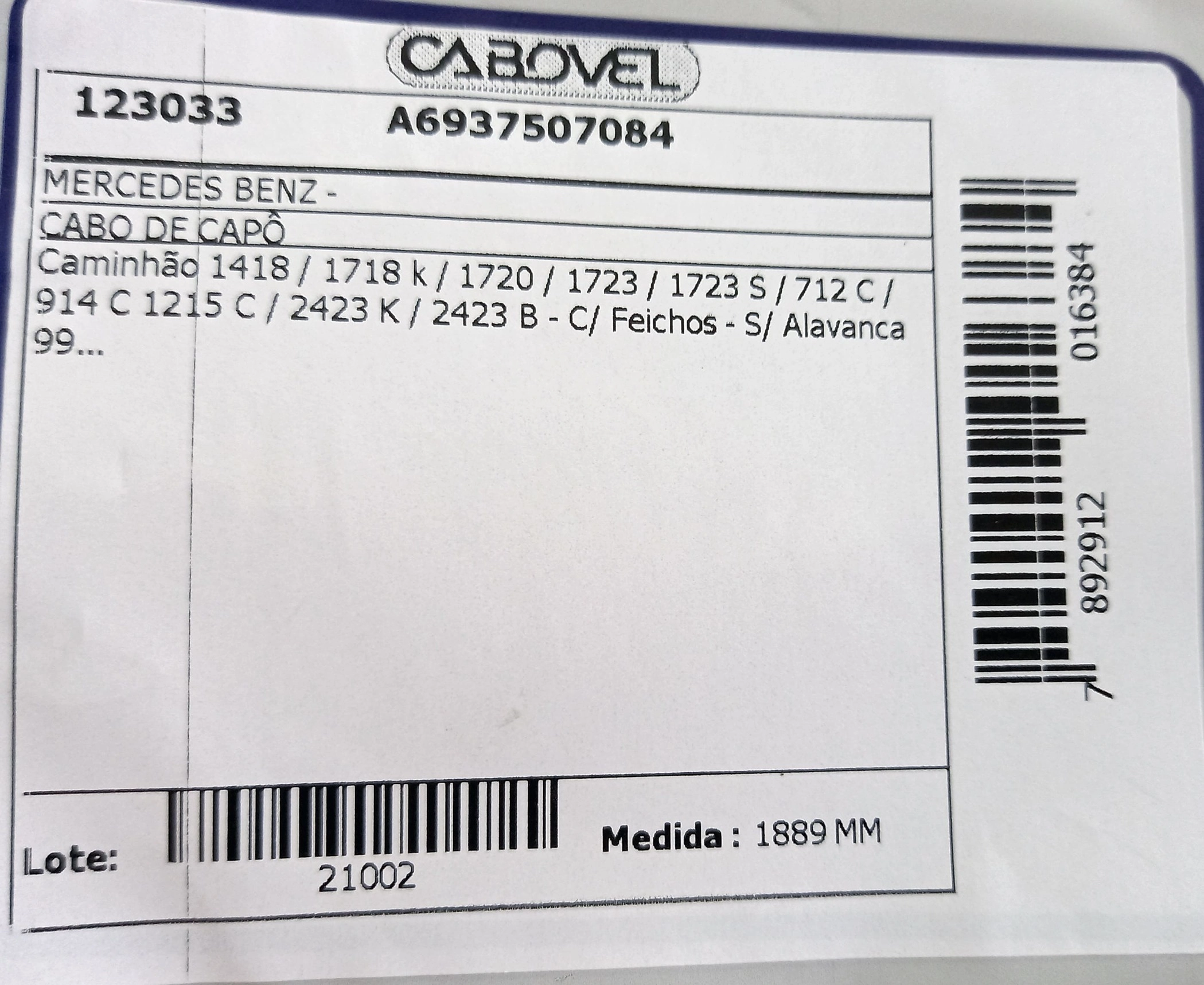 CABO CAPO MB 712/914/1215/1418/1720/1723/2423