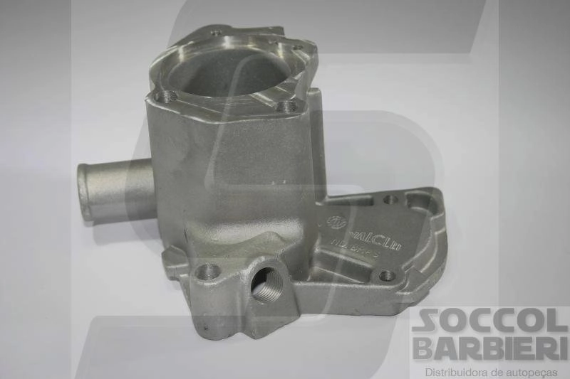 CARCAÇA VÁLVULA TERMOSTÁTICA ALUMÍNIO FIAT UNO/PREMIO/ELBA/FIORINO 84/ - 1 SAÍDA COM AR