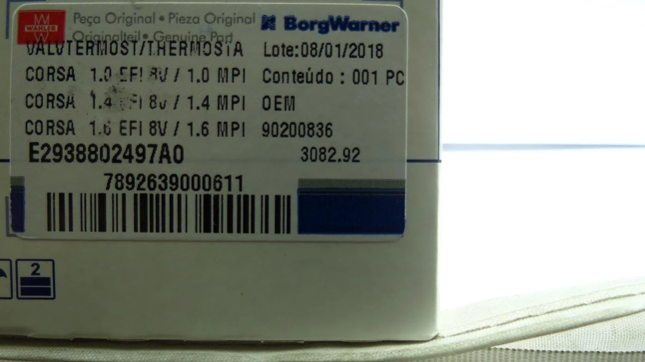 VALVULA TERMOSTATICA GM CORSA /98 - GASOLINA