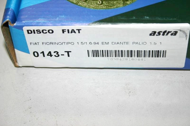 DISCO EMBREAGEM FIAT UNO/PREMIO/ELBA/FIORINO 1.5/1.6 94/ - PALIO/SIENA/STRADA 1.5/1.6 - TIPO 1.6