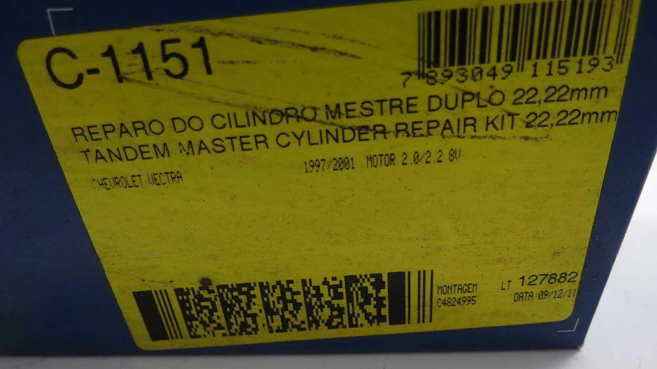 REPARO CILINDRO MESTRE DUPLO 22.22MM GM VECTRA 8V 97/ 7/8