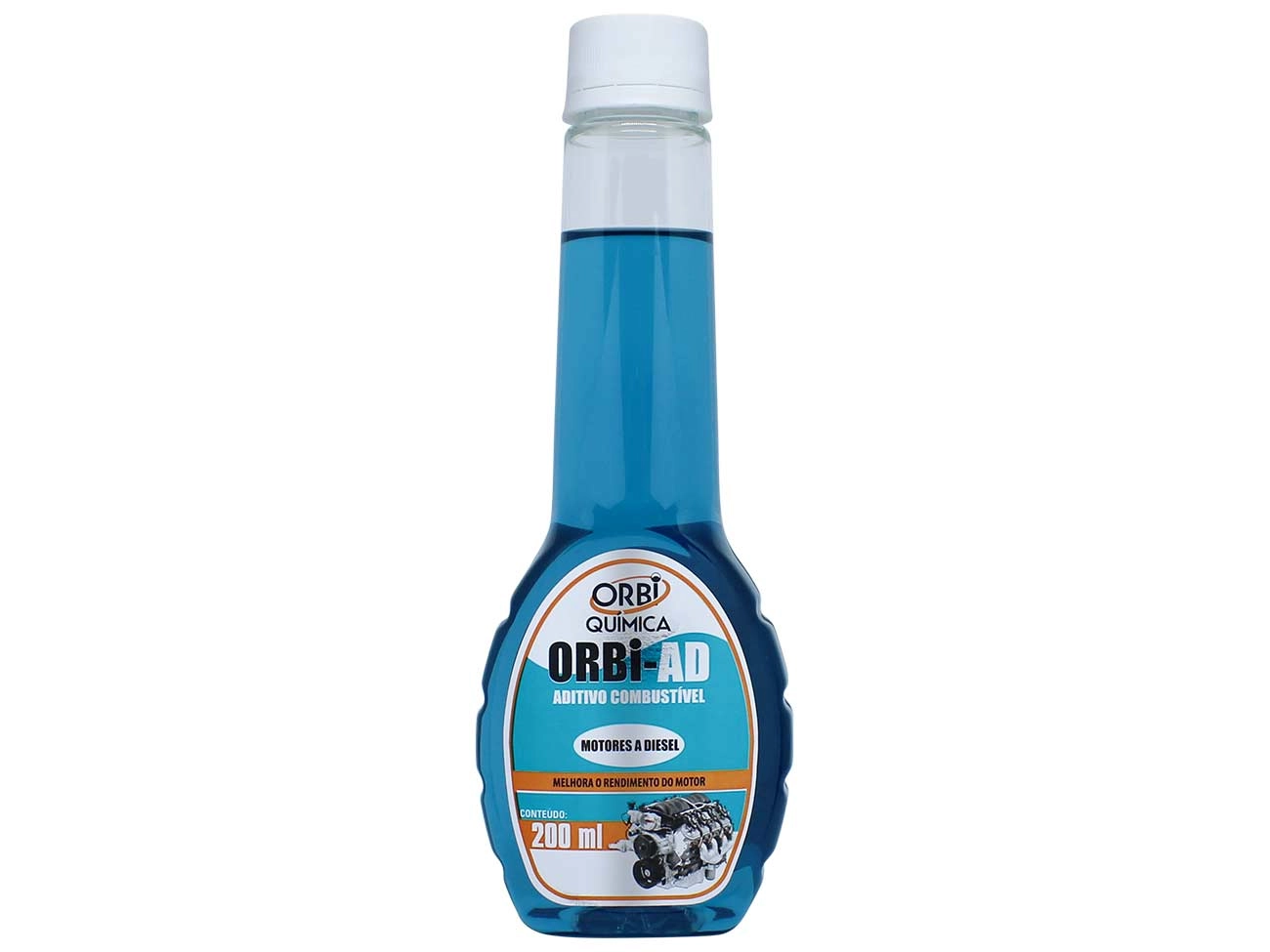 ORBI ADITIVO COMBUSTÍVEL DIESEL - AZUL 200ML - POTENCIADOR PARA MELHORAR O DESEMPENHO
