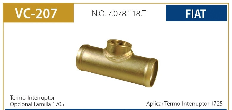 TUBO REFRIGERAÇÃO PARA ADAPTAÇÃO MANGUEIRA RADIADOR TIPO T FIAT TEMPRA 92/99 ADAPTADOR VÁLVULA TERMOSTÁTICA