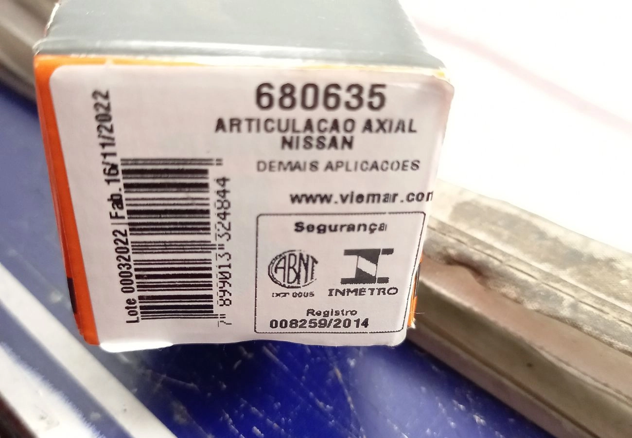 ARTICULACÃO/BARRA AXIAL DIREÇÃO ELÉTRICA NISSAN KICKS 17/22 -  LD/LE M12X1,25