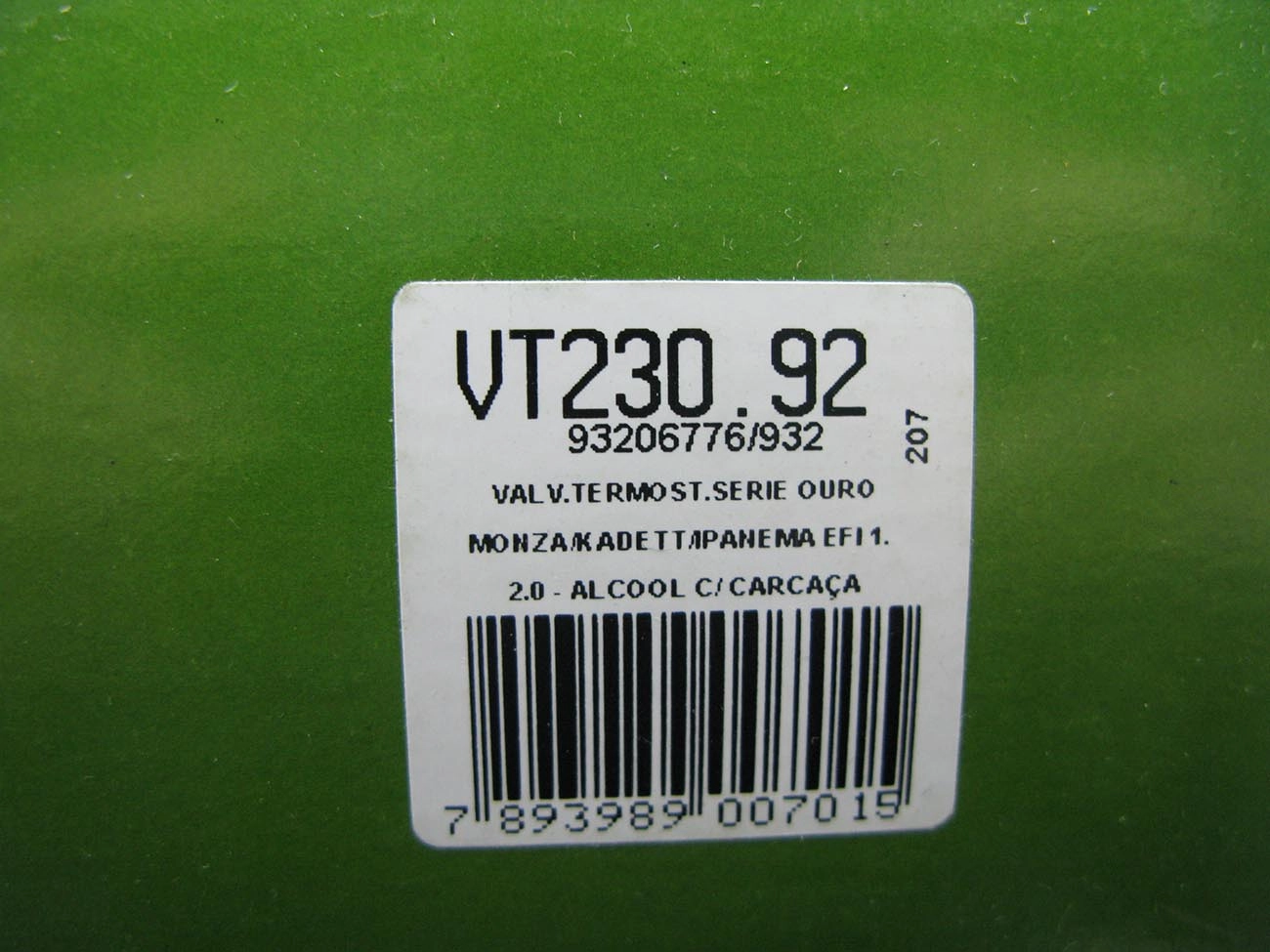 VÁLVULA TERMOSTÁTICA COM CARCAÇA GM MONZA/KADETT/IPANEMA 91/ - ALCOOL