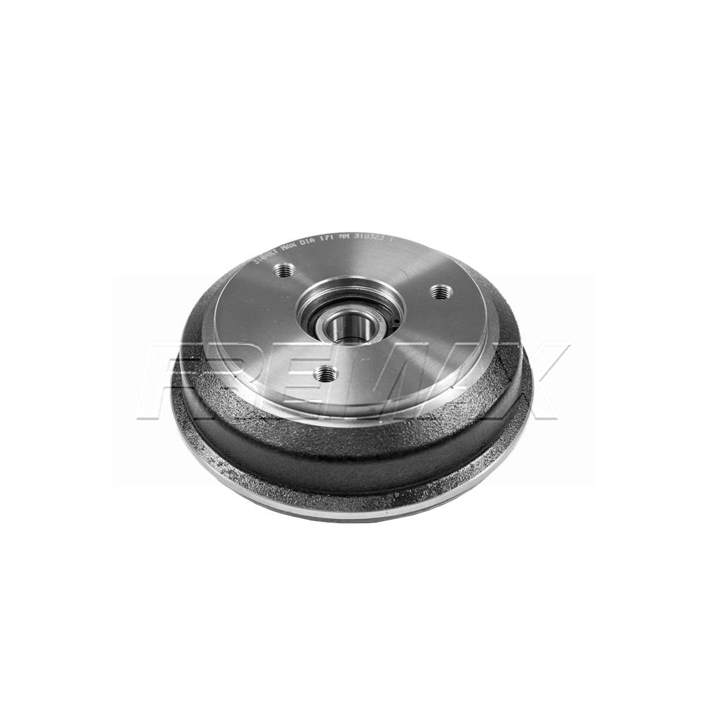 KIT TAMBOR FREIO TRASEIRO COM ROLAMENTO RENAULT KWID 1.0 17/22 PORCA CALOTA