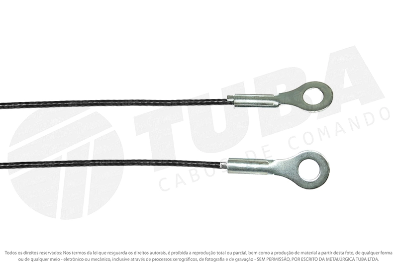 CABO LIMITADOR TAMPA TRASEIRA VW SAVEIRO G5 2009/2013 - CABO DE SUSTENTAÇÃO 523MM