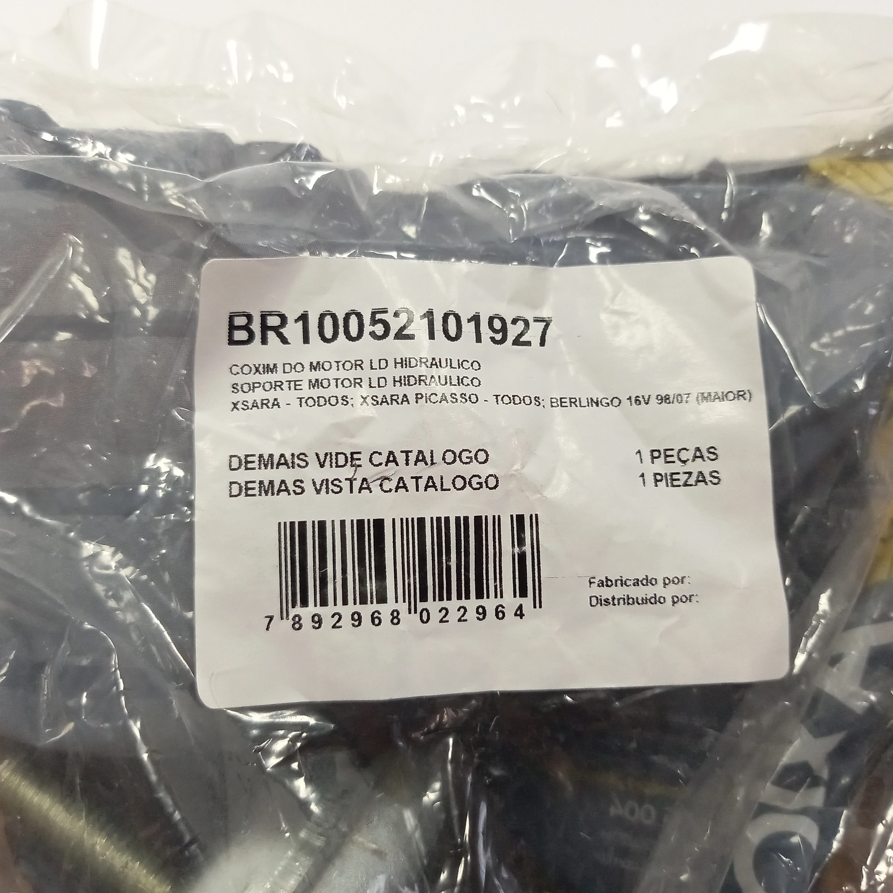 COXIM/SUPORTE HIDRÁULICO DO MOTOR DIREITO CITROEN BERLINGO 98/07 - XSARA 98/04 - XSARA PICASSO 98/04