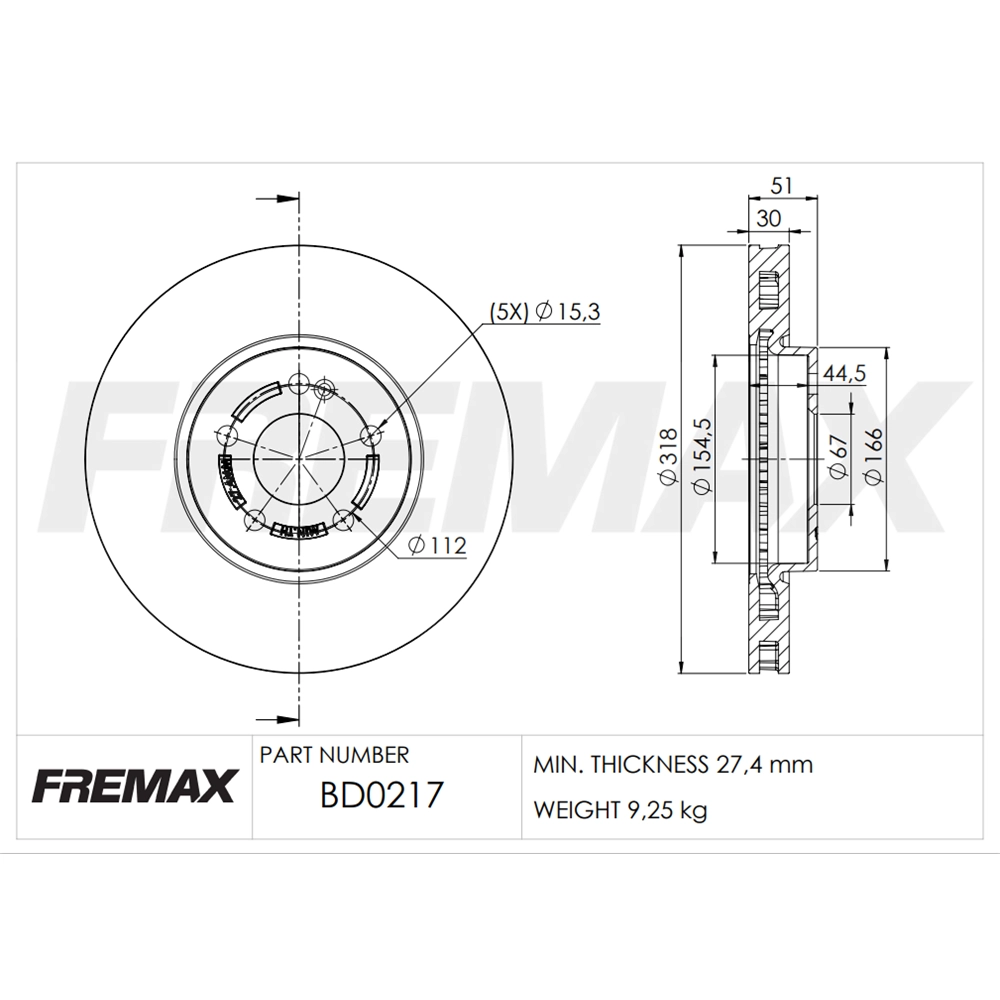 DISCO FREIO DIANTEIRO VENTILADO 318MM MB GLA-CLASS GLA200/CLA250 19/23 GLB-CLASS 200 21/23