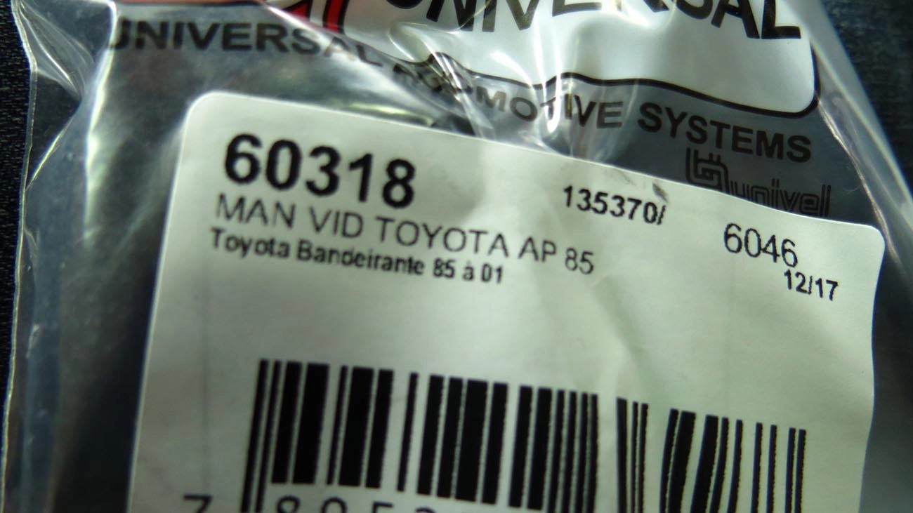 MANIVELA VIDRO TOYOTA BANDEIRANTE 85/ - PRETA - PLASTICO