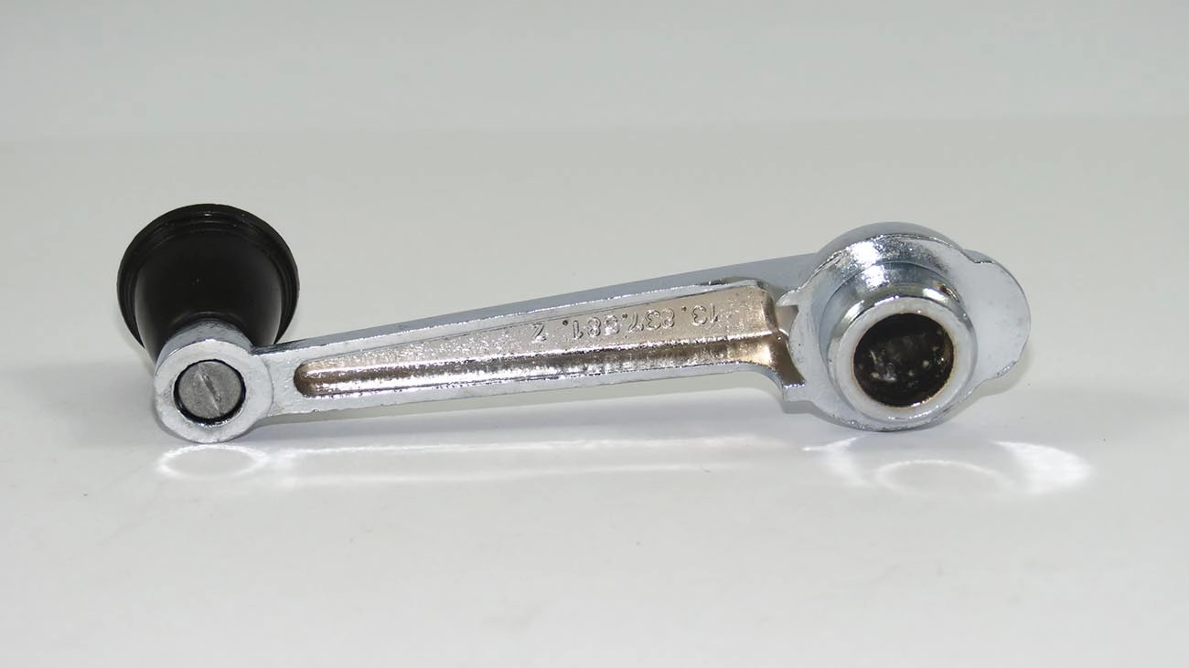 MANIVELA VIDRO VW FUSCA 1200/1300 /70 - BOTAO PRETO METAL