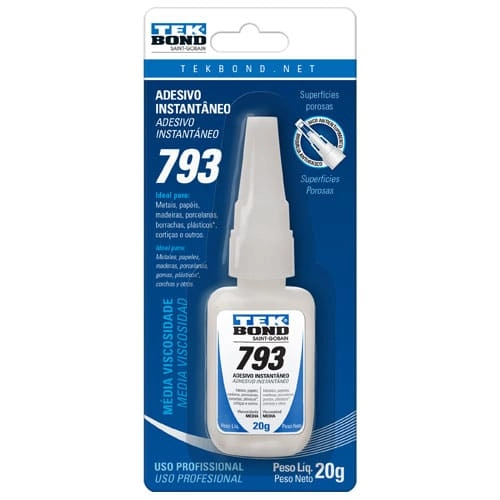 ADESIVO INSTANTÂNEO TEKBOND 793 20G BICO ANTIENTUPIMENTO SUPER BONDER