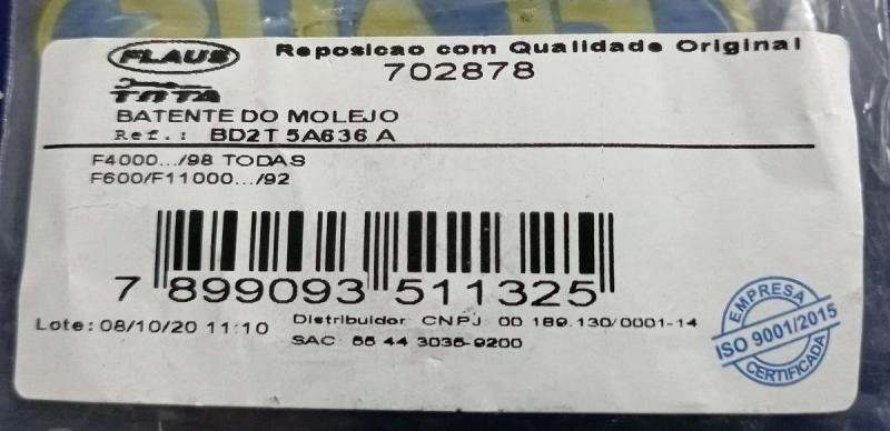 BATENTE DE MOLA FORD F-4000 /98 - F-600/11000 /92