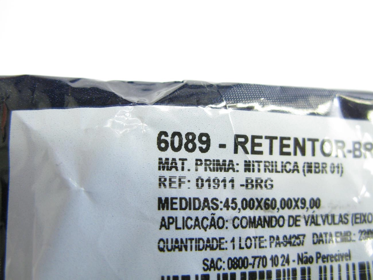 RETENTOR MOTOR DIANTEIRO GM OMEGA/SUPREMA 3.0