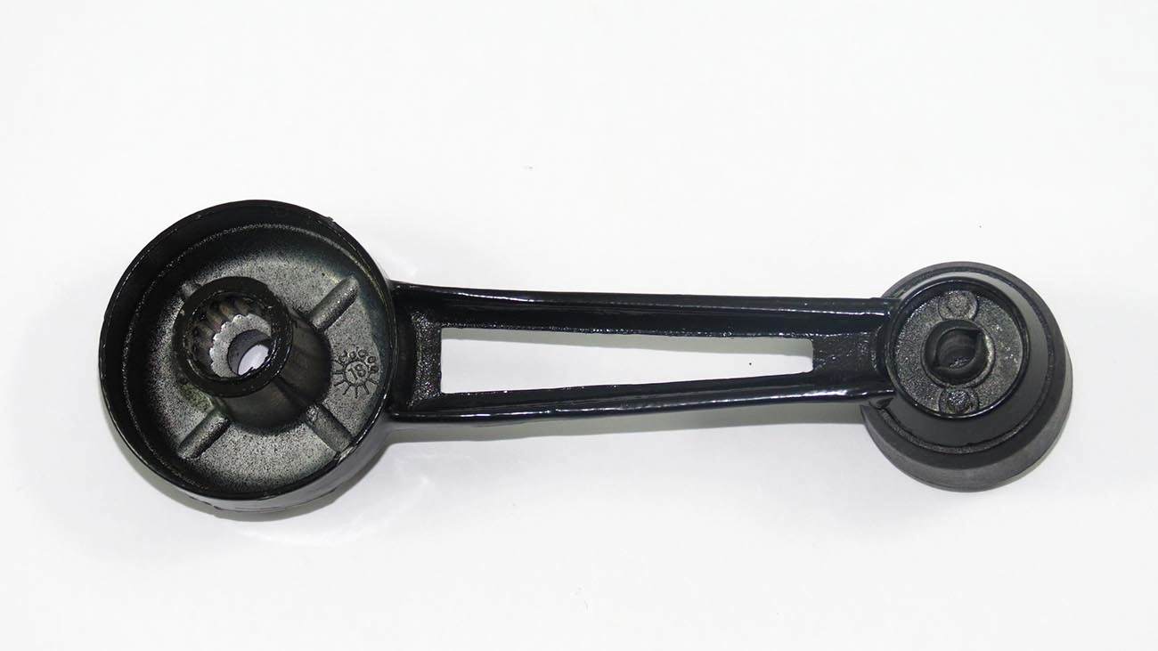 MANIVELA VIDRO FORD CORCEL/BELINA/DEL REY/PAMPA/F-100/1000/4000 - PRETA METAL