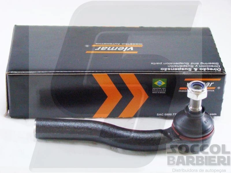 TERMINAL DIREÇÃO DIREITO FIAT NOVO UNO/PALIO/SIENA/STRADA 10/ - FIORINO 14/ - ROSCA GROSSA M14X2