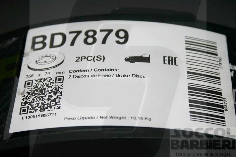 DISCO FREIO DIANTEIRO VENTILADO 256MM 4 FUROS VECTRA 2.0/2.2 8V 99/ ASTRA 1.8/2.0