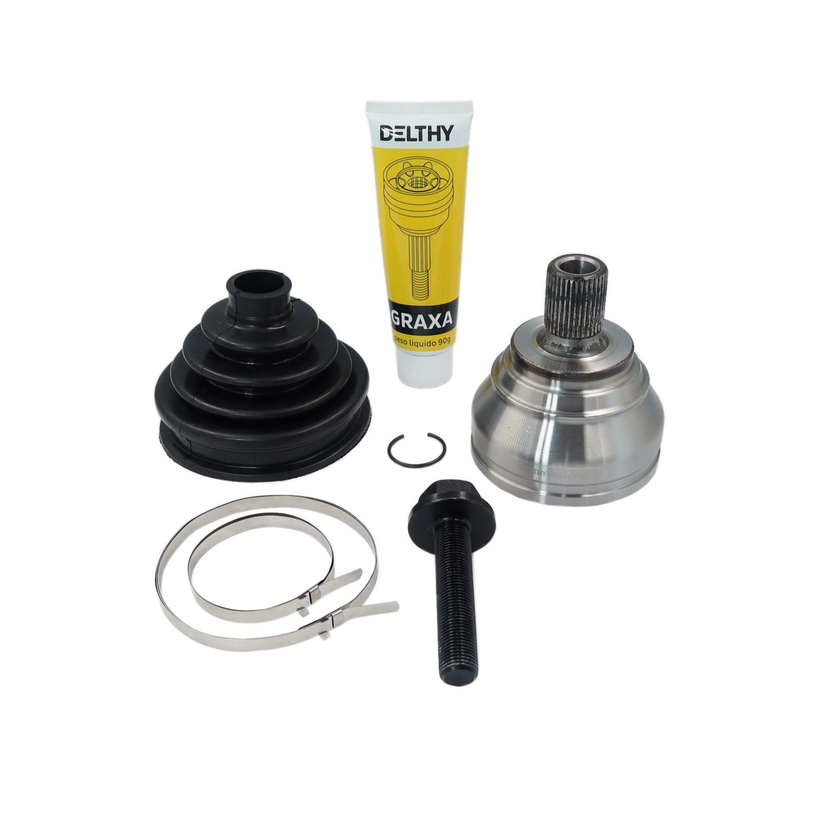 HOMOCINÉTICA RODA SEM ABS VW GOLF 1.4 16V TSI 2014/2020 AUTOMATICO - 27/36 ESTRIAS TRAVA CENTRAL