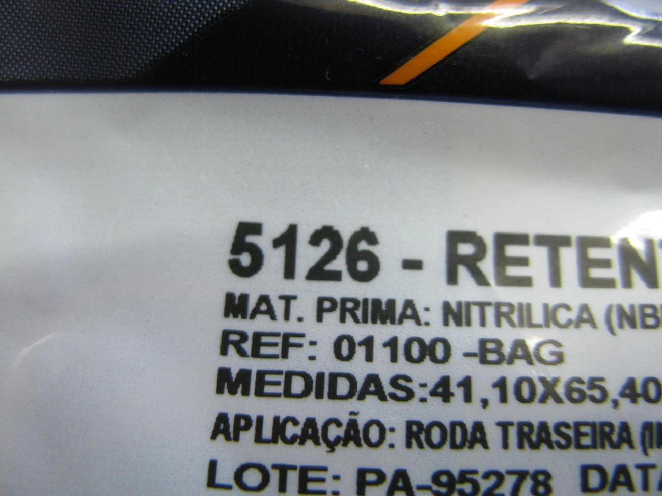 RETENTOR CUBO RODA TRASEIRO 41,10X65,40X13,00MM TRASEIRA GM C-10/D-10 71/84 41,10X65,40X13MM SEMI EIXO