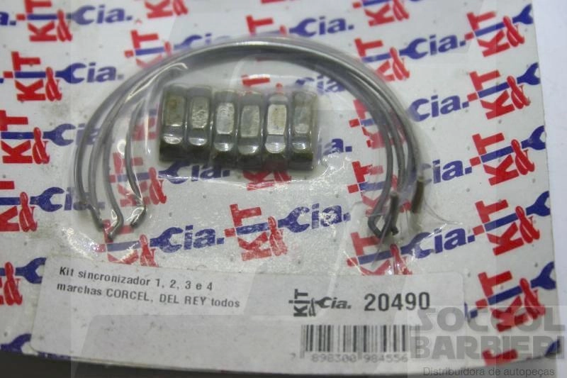 KIT SINCRONIZADOR PARA CAIXA 4 MARCHAS FORD CORCEL/BELINA/DEL REY 4M