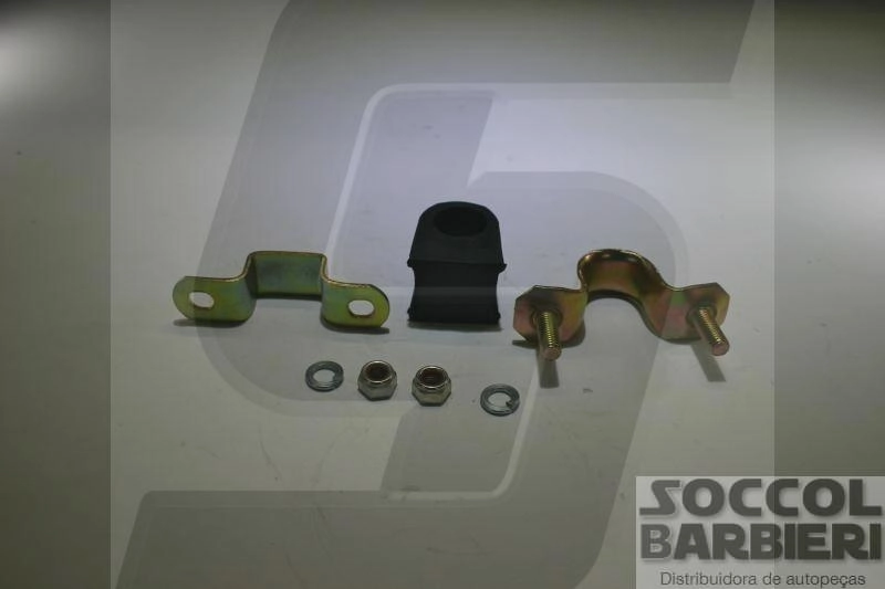 KIT BUCHA BARRA ESTABILIZADORA SUSPENSÃO DIANTEIRA LATERAL PRETA FURO 22MM ESTABILIZADOR DIANTEIRO FIAT UNO/PREMIO/ELBA/FIORINO 1991/2013