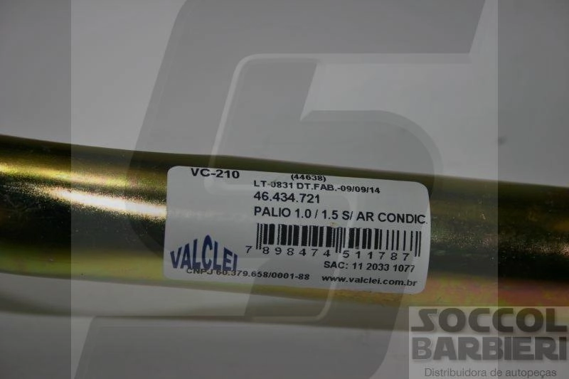 TUBO AGUA MOTOR - FIAT PALIO/SIENA 1.0/1.5 96/00 PALIO YOUNG /02 STRADA 1.5 99/04 - S/AR QUENTE