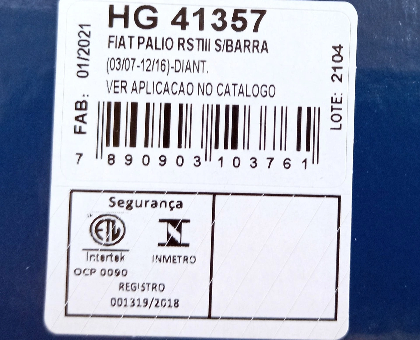 AMORTECEDOR DIANTEIRO SEM ESTABILIZADOR FIAT PALIO FIRE 2007/2016 - PALIO WAY 2014/2016 - LD/LE