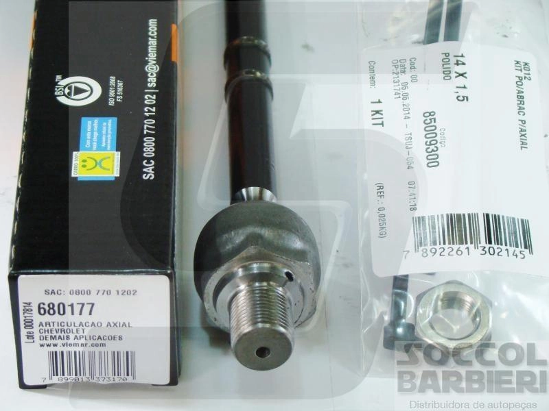 ARTICULAÇÃO/BARRA AXIAL DIREÇÃO HIDRÁULICA GM NOVO CORSA/MERIVA 02/ MONTANA 04/11