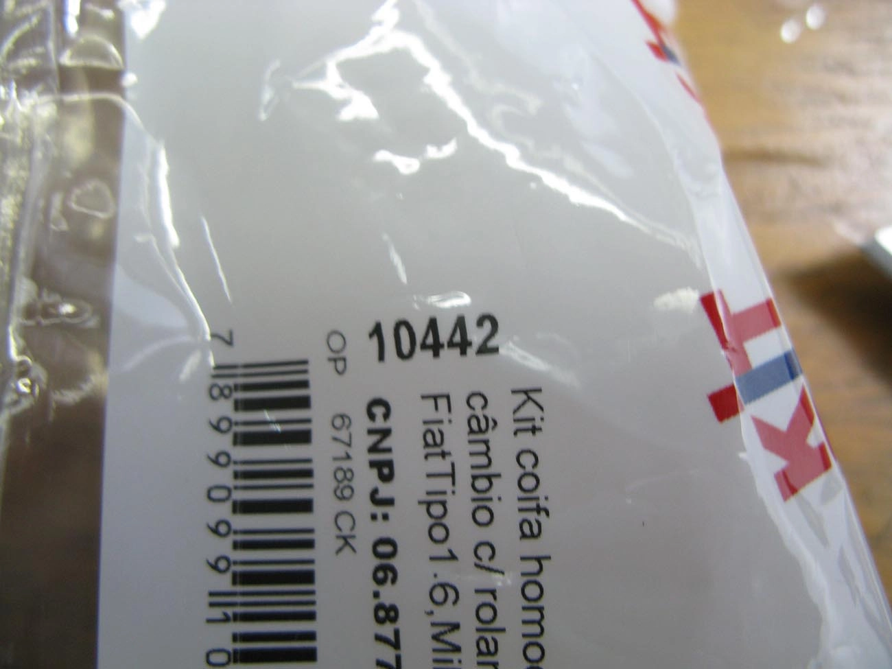 KIT REPARO COIFA HOMOCINÉTICA LADO CÂMBIO 23 MM ROLAMENTO COMUM FIAT UNO/FIORINO/PALIO/TIPO 1.0/1.5/1.6 91/ 23MM ROL