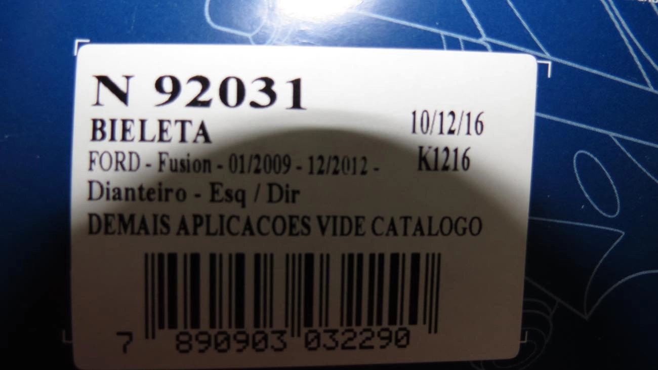BIELETA DIANTEIRA LD/LE FORD FUSION 2009/2013