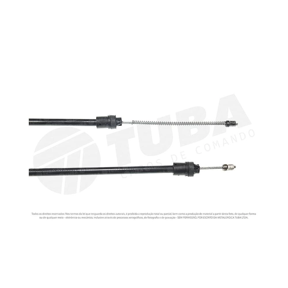 CABO DE FREIO TRASEIRO RENUALT SANDERO 2007/2013 - 1636MM - USA DOIS CABOS