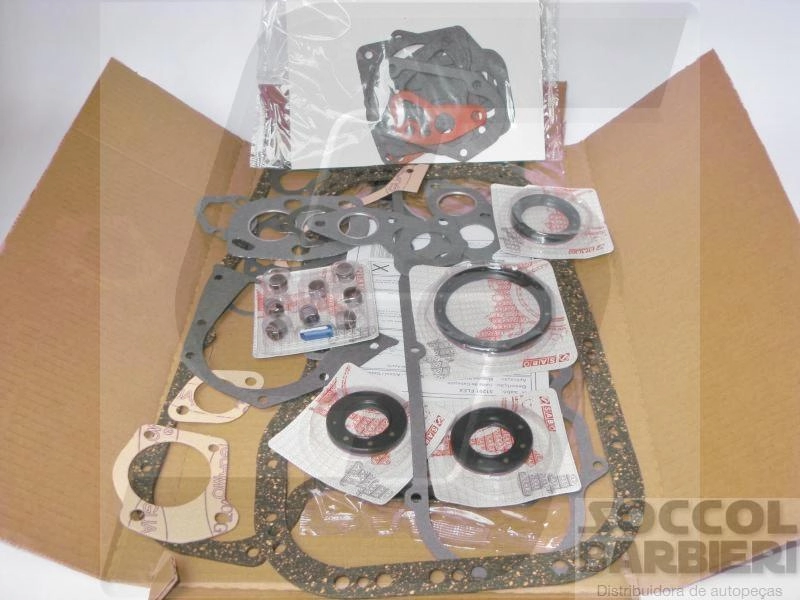JOGO JUNTAS COMPLETO MOTOR COM RETENTOR FIASA FIAT 1000/1300/1500 88/ EXCETO PALIO ALCOOL/GASOLINA