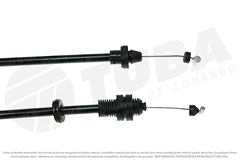 CABO ACELERADOR FIAT UNO 1.6 91/93 - ELBA/PREMIO 1.6 90/93 - FIORINO 1.6 90/93 - 1230MM