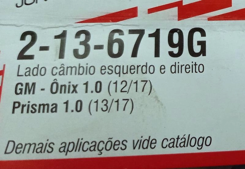 KIT REPARO HOMOCINÉTICA TRIPOIDE LADO CÂMBIO MANUAL GM ONIX/PRISMA/COBALT/SPIN 13/ 1.4 - 22X65MM
