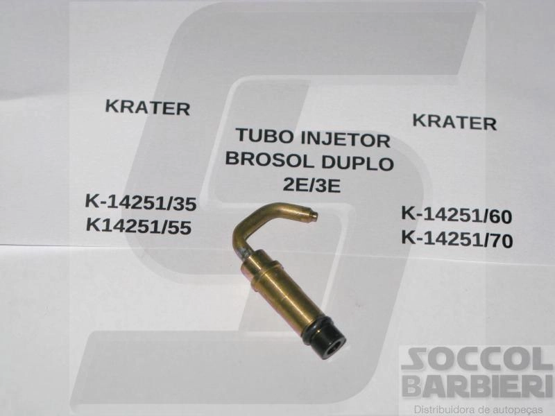 TUBO INJETOR 35 VW/FORD/GM BROSOL 2E/3E