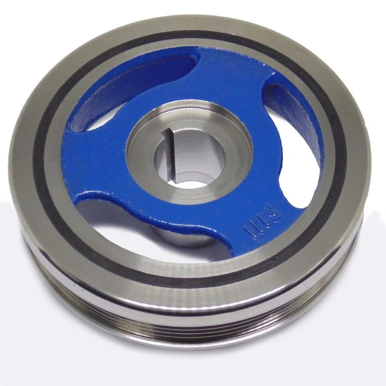 POLIA DO VIRABREQUIM GM S-10 2.5 16V 2015/ - EQUINOX 2.0 16V TURBO 2017/ -  DAMPER SIMPLES 5PK
