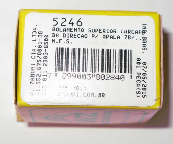 ROLAMENTO COLUNA DIREÇÃO DIRECAO GM OPALA 78/ SUPERIOR