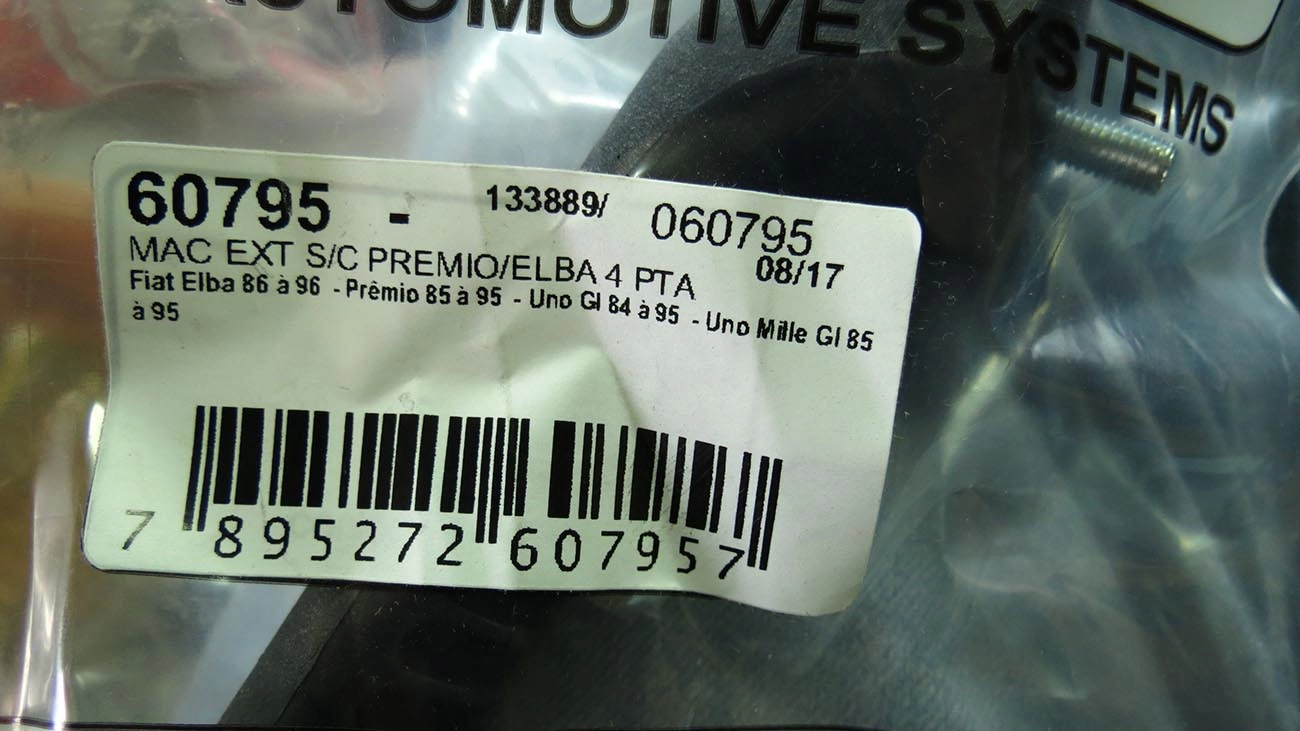 MACANETA EXTERNA FIAT UNO/PREMIO/ELBA /95 - TRASEIRA
