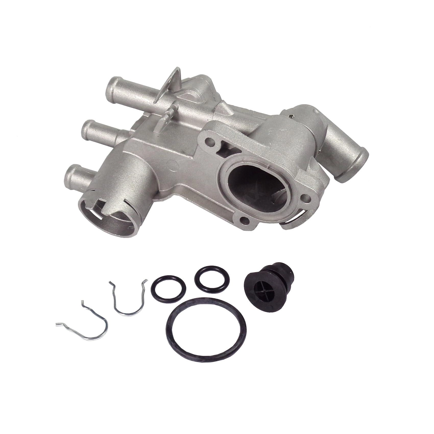 KIT CARCACA COM VALVULA TERMOSTÁTICA/TUBO ALUMÍNIO VW GOL POWER 02/ - FOX/POLO/GOLF 02/ - NOVO GOL/