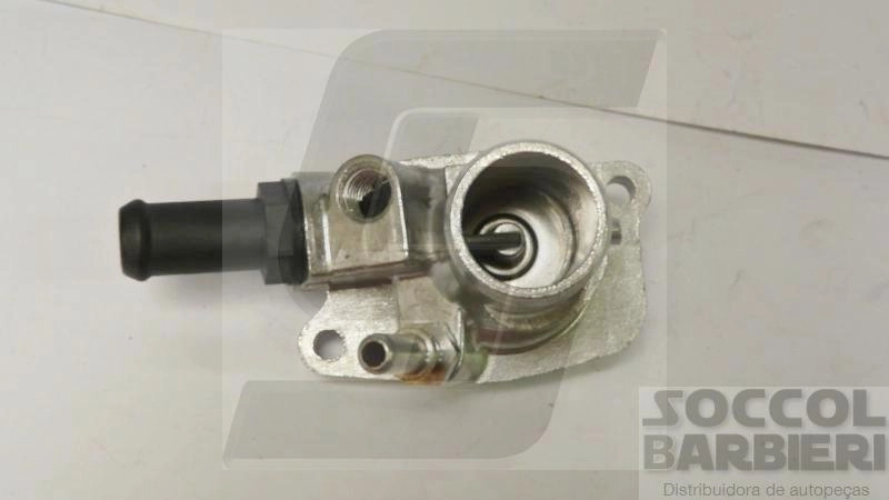 VÁLVULA TERMOSTÁTICA COM CARCAÇA ALUMÍNIO SEM SENSOR MOTOR FIRE EVO FIAT NOVO UNO/PALIO 1.0/1.4 10/ NOVA FIORINO 14/ 500 12/ MOBI 16/
