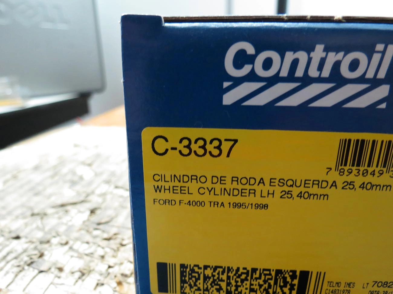 CILINDRO RODA FREIO TRASEIRO LADO ESQUERDO TRASEIRA ESQUERDA FORD F-4000 95/98 1P 25,40MM
