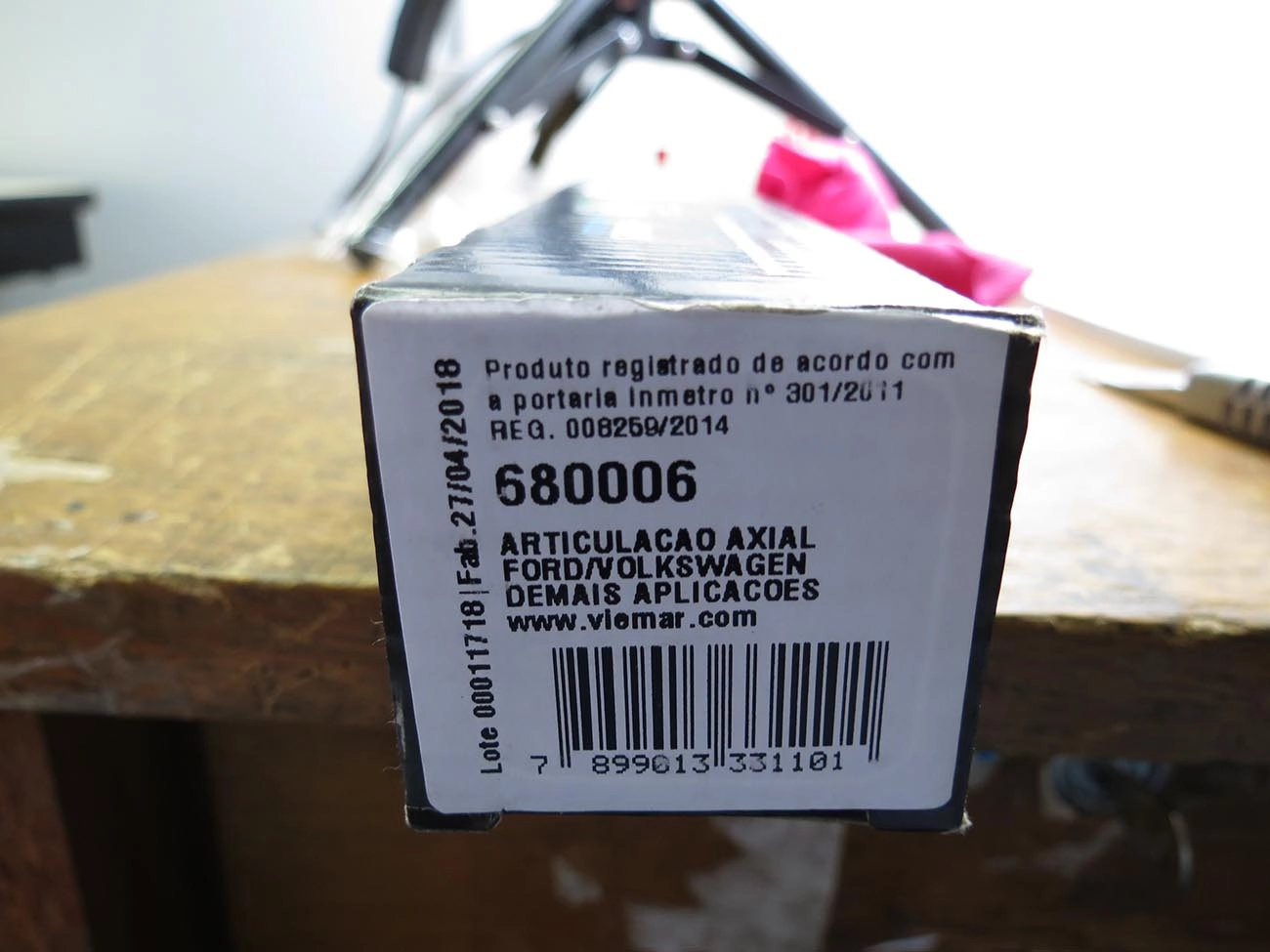 ARTICULAÇÃO/BARRA AXIAL DIREÇÃO MECÂNICA MECANISMO ARGENTINO VW APOLLO 90/92 FORD ESCORT/VERONA 84/92 HOBBY 93/96
