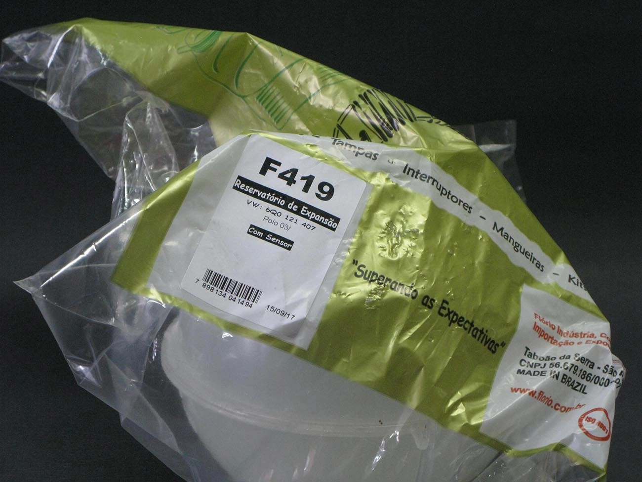 RESERVATÓRIO ÁGUA RADIADOR COM SENSOR VW POLO 03/ - TAMPA MF-21041