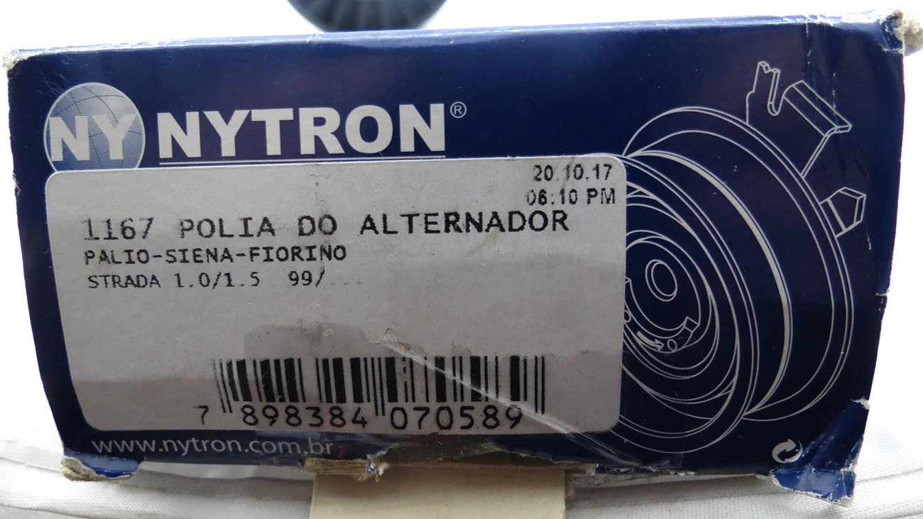 POLIA CORREIA ALTERNADOR FIAT PALIO 1.0 99/ - SIENA 99/00 - STRADA 1.5 00/ - 17X80,30X26MM
